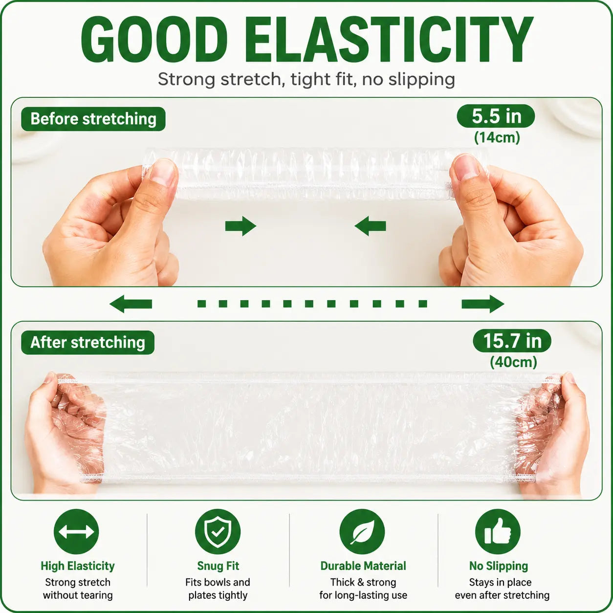 100PCS Stretch Food Covers (Zero Tear, Zero Hassle)