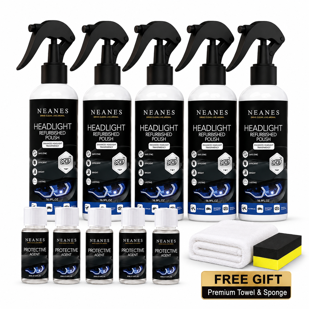 🔥Last Day 70% OFF-✨Headlight Restorer-Wipe Away Years of Yellow & Haze!