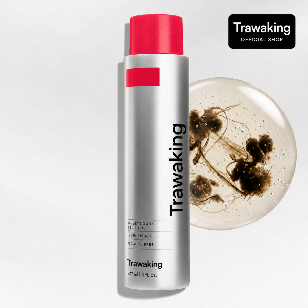 Deep-Cleanse Liquid Oral Rinse – Watch Visible Impurities Flush Away for a Healthier Smile