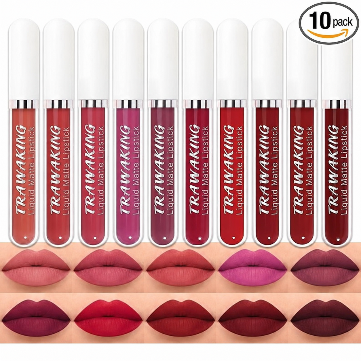 10 Shade Matte Lip Kit 💋 Bold & Vibrant Colors