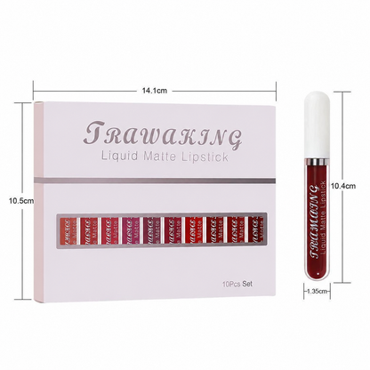 10 Shade Matte Lip Kit 💋 Bold & Vibrant Colors