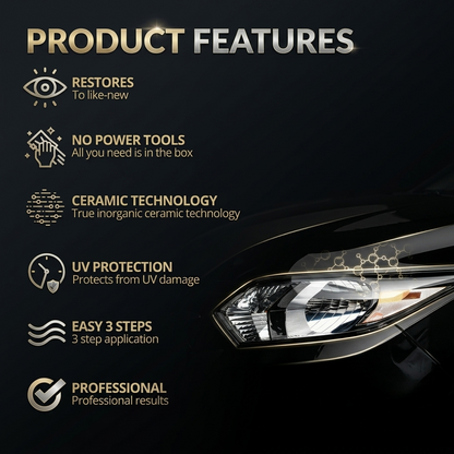 🔥Last Day 70% OFF-✨Headlight Restorer-Wipe Away Years of Yellow & Haze!