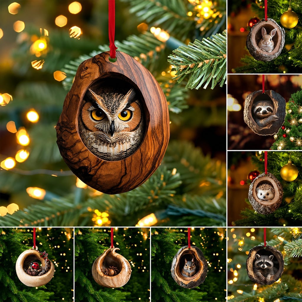 Handmade Animal Ornaments-2D flat single side print