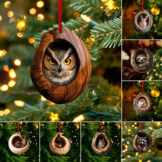 Handmade Animal Ornaments-2D flat single side print