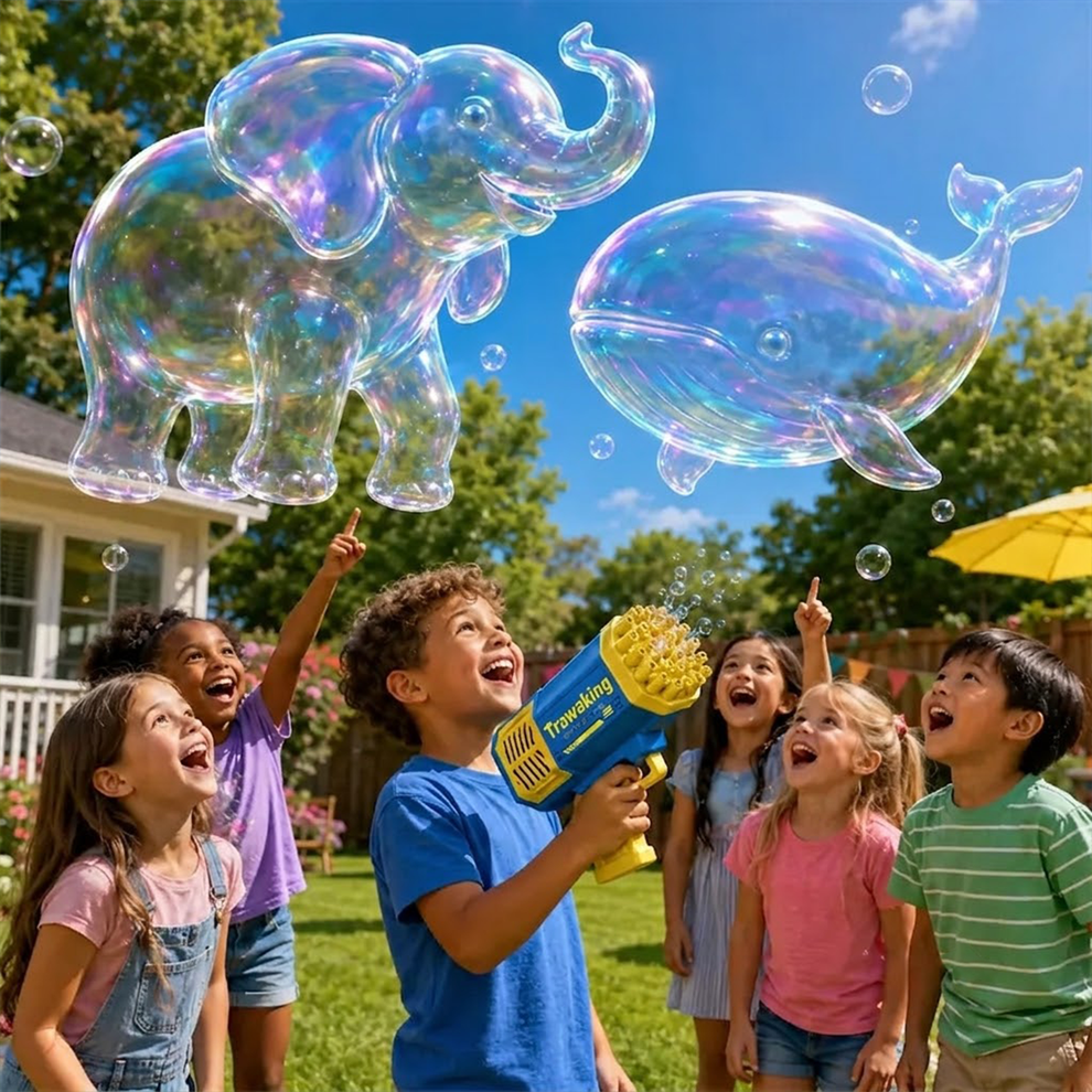 3D animal and ocean bubble shapes