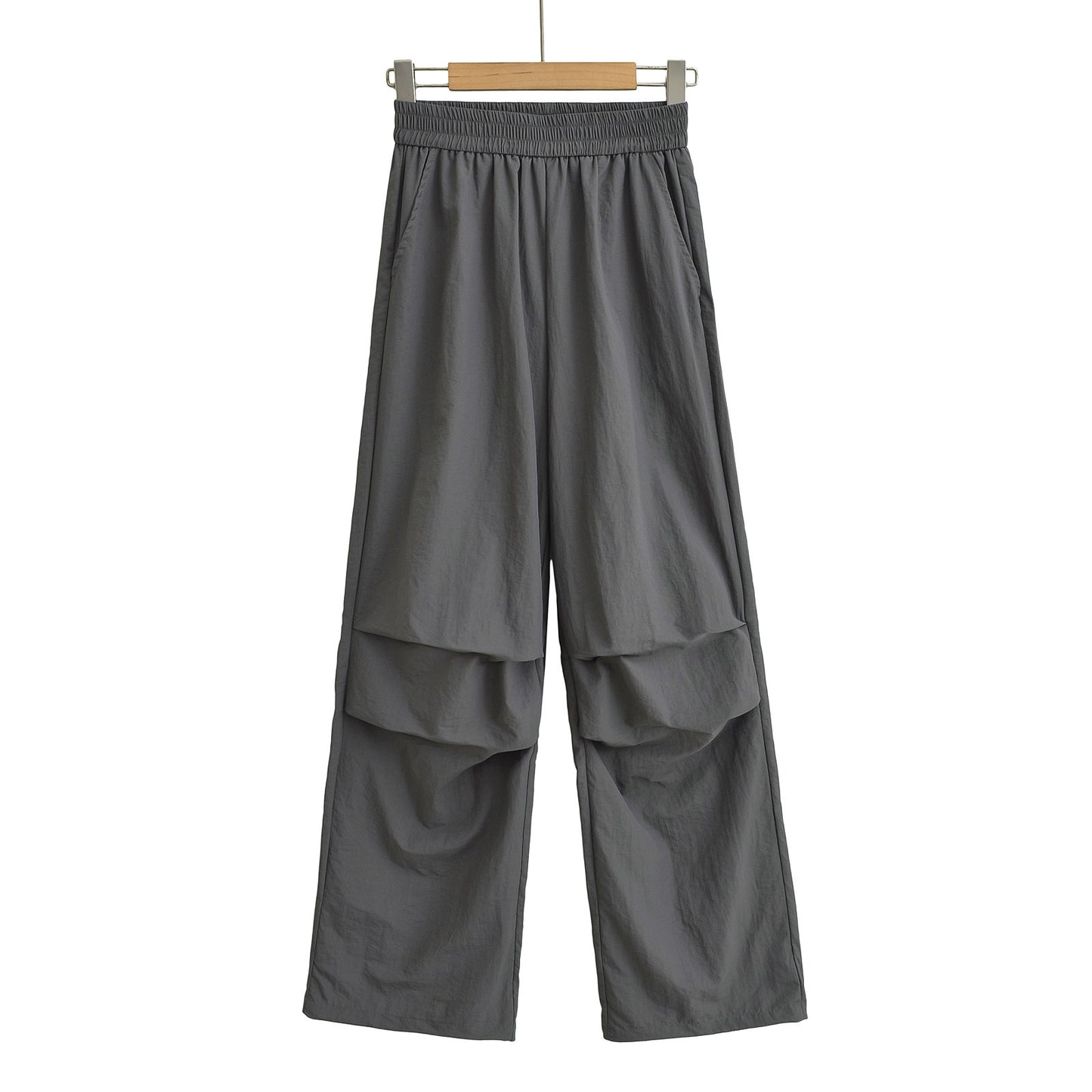 Thin quick drying pleated work pants for women