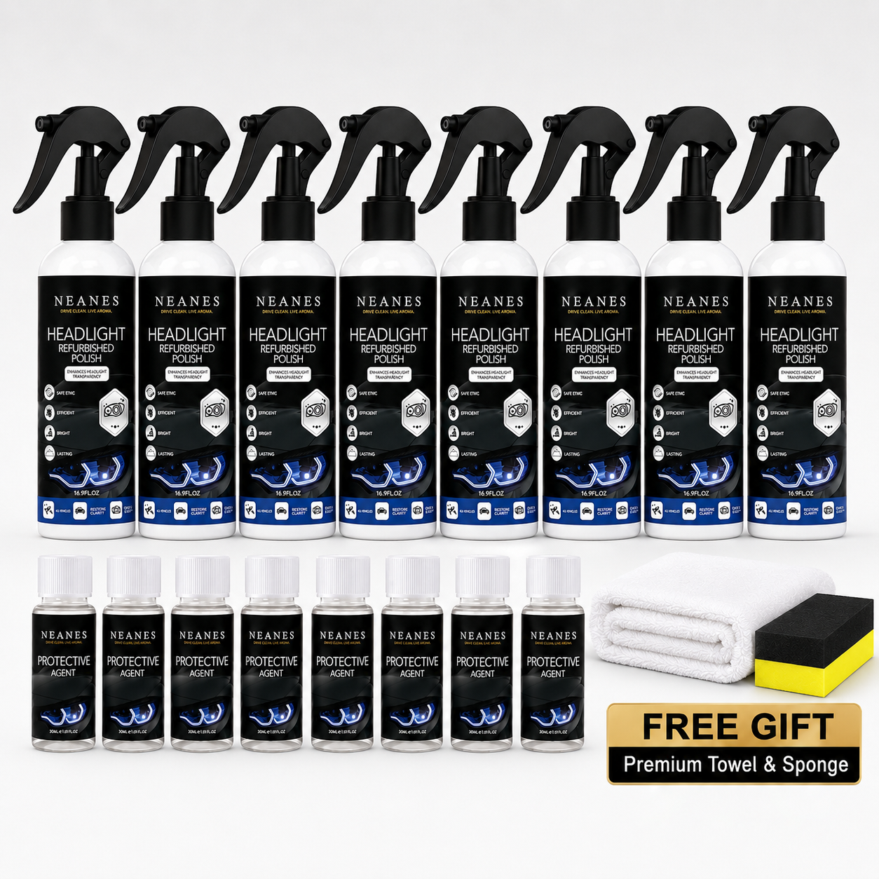 🔥Last Day 70% OFF-✨Headlight Restorer-Wipe Away Years of Yellow & Haze!