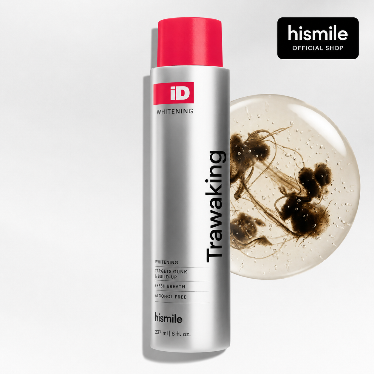 Hismile iD Whitening Mouthwash – See Visible Stain Removal & Instant Fresh Breath