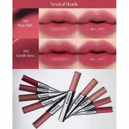 Two-in-One Velvet & Gloss Lip Tint — Matte & Shine in One Swipe
