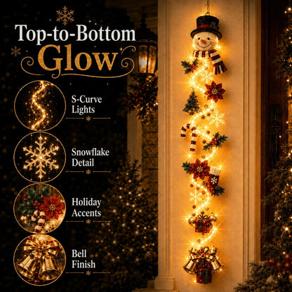 ⏳ Last day! 49% OFF✨ – 🎅MerryCascade Glowing Christmas Door Hanger