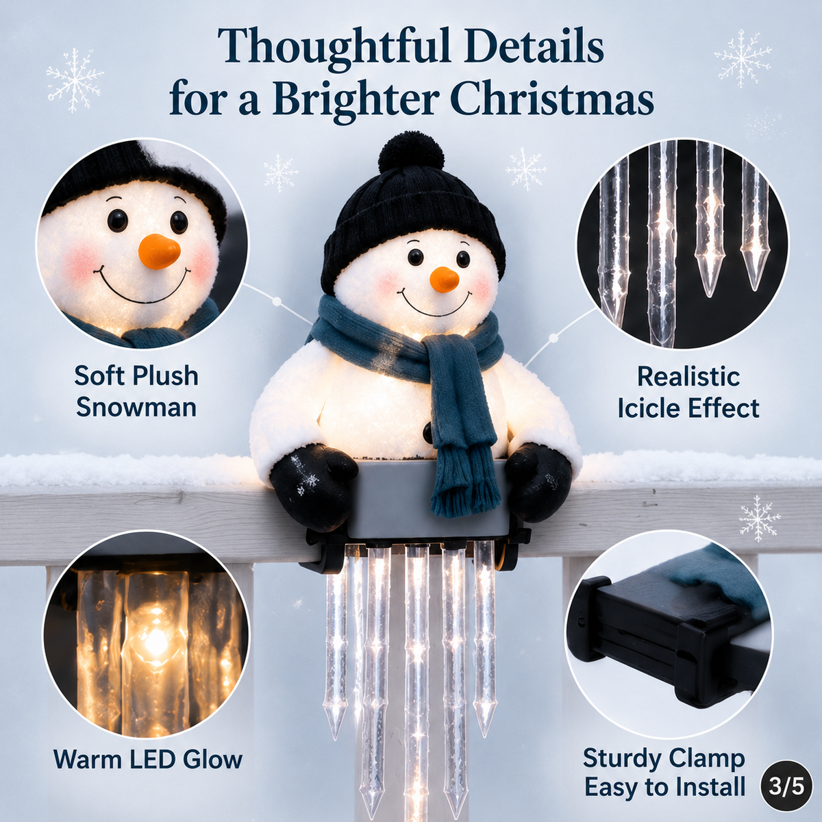 ❄️ TODAY ONLY: 49% OFF — WinterGlow Snowman Icicle Lights ☃️