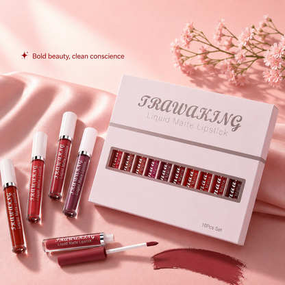 10 Shade Matte Lip Kit 💋 Bold & Vibrant Colors