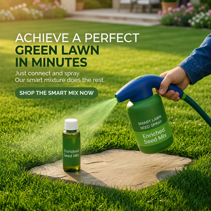 All-in-One Lawn Repair Spray Kit | Grass Seed & Fertilizer Solution — Thicker, Greener Results in Days
