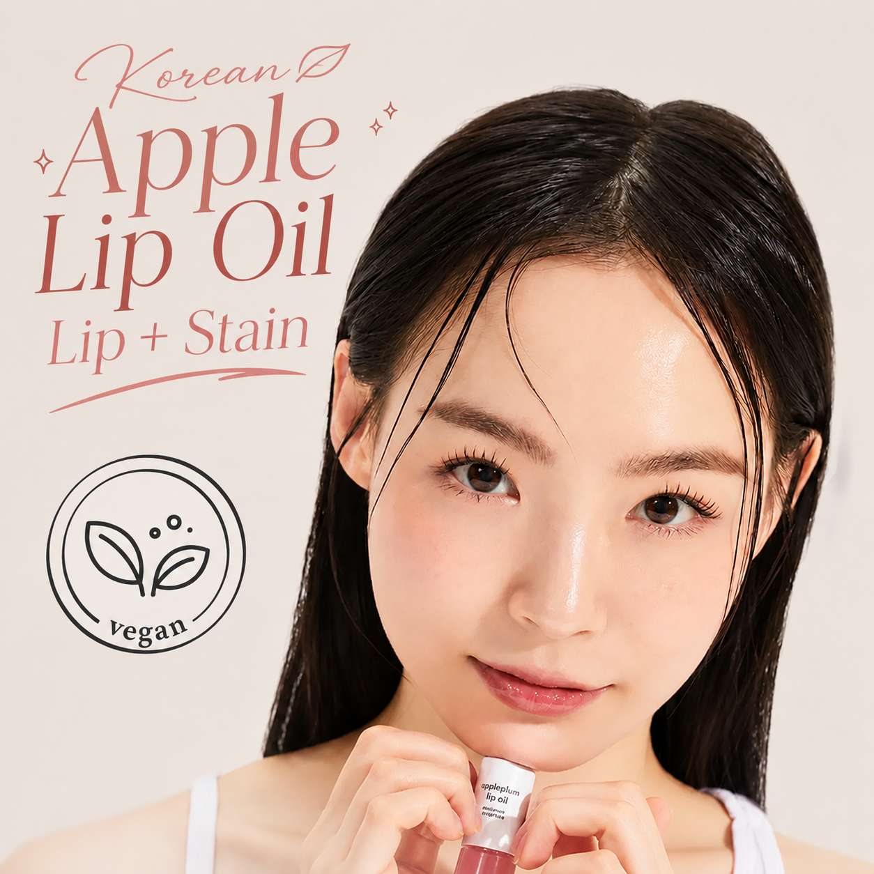 Korean Apple Lip Oil + Lip Stain | Hydrating, Glossy, Long-Lasting & Transfer-Proof