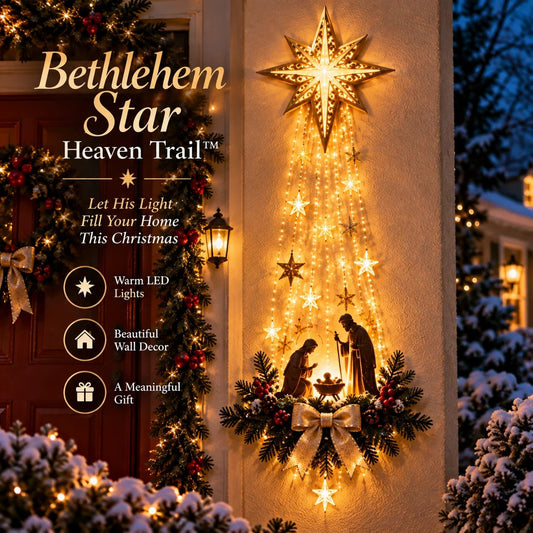 Last Day 50% OFF✝️– Lighted Bethlehem Star Christmas Wall & Porch Decor