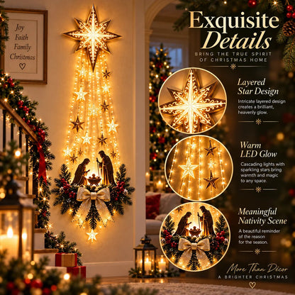 Last Day 50% OFF✝️– Lighted Bethlehem Star Christmas Wall & Porch Decor