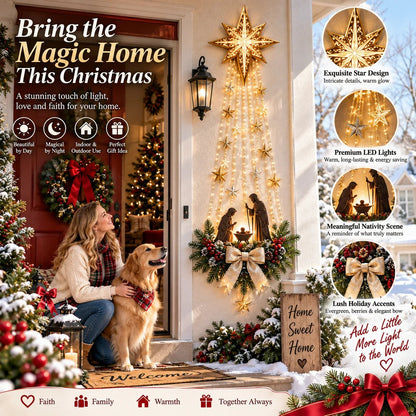 Last Day 50% OFF✝️– Lighted Bethlehem Star Christmas Wall & Porch Decor