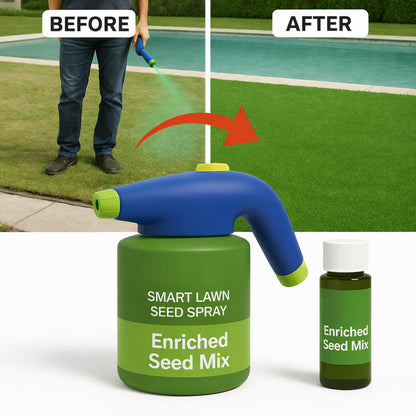All-in-One Lawn Repair Spray Kit | Grass Seed & Fertilizer Solution — Thicker, Greener Results in Days