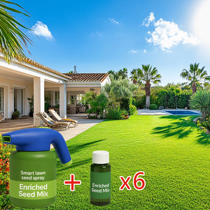 All-in-One Lawn Repair Spray Kit | Grass Seed & Fertilizer Solution — Thicker, Greener Results in Days