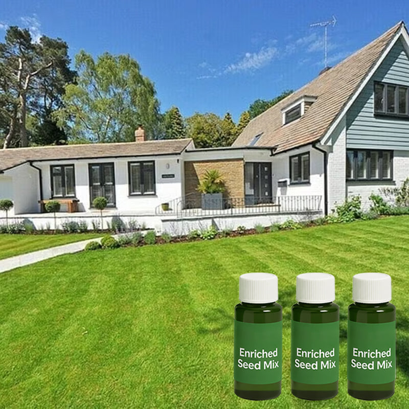 All-in-One Lawn Repair Spray Kit | Grass Seed & Fertilizer Solution — Thicker, Greener Results in Days