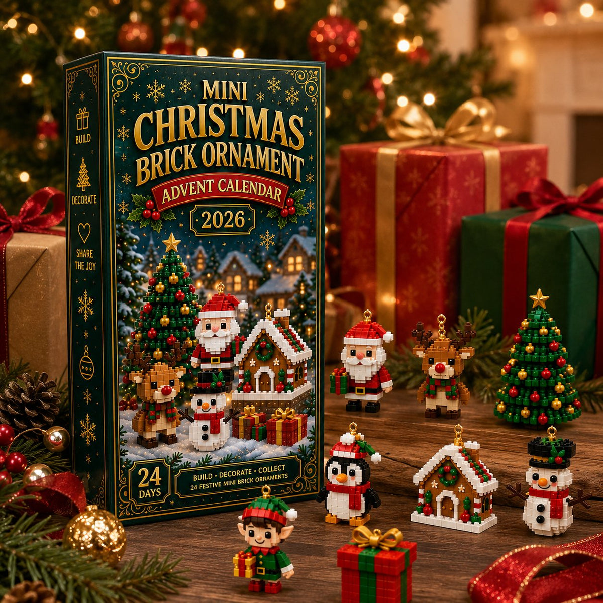 🎄 24-Day Mini Christmas Ornament Advent Calendar